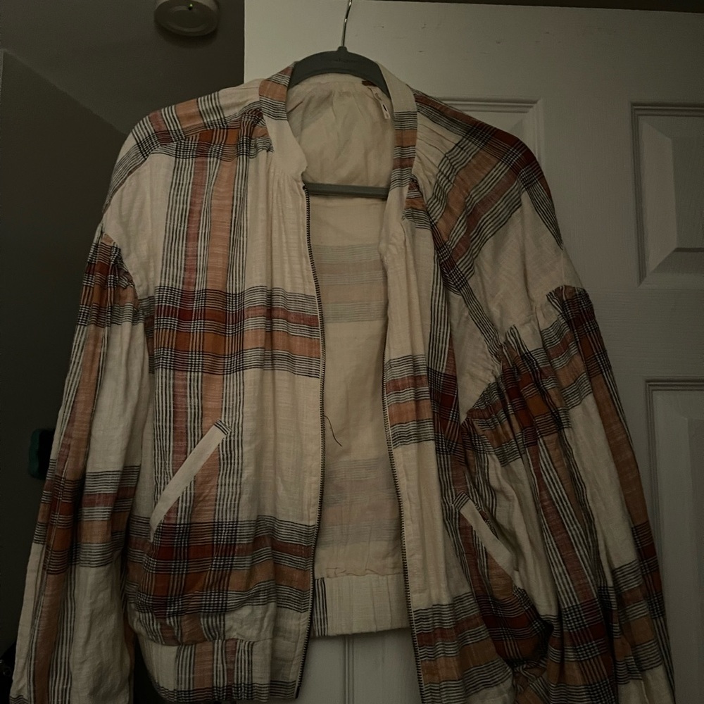 Free people plaid jacket